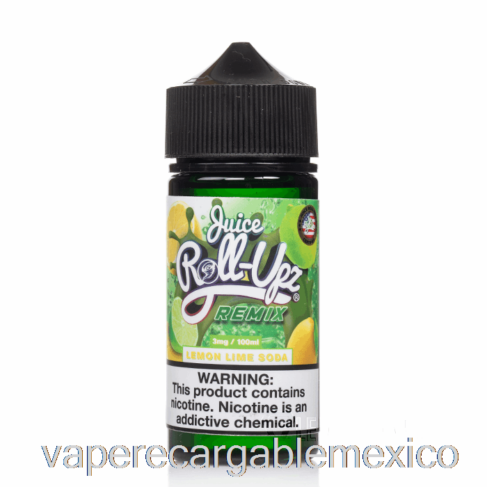 Vape Recargable Refresco De Lima Limón - Jugo Roll Upz Remix - 100ml 0mg